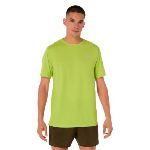 Kort�rmet T-shirt til M�nd Asics Core Limegr�n