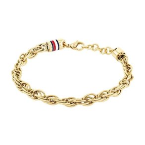Armbnd til mnd Tommy Hilfiger 2790500 Sterling slv 925 Gylden