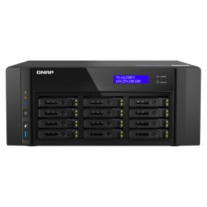 NAS-netvrkslagring Qnap TS-H1290FX-7232P-64G Sort