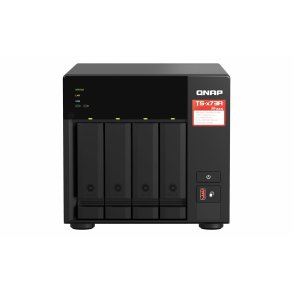 NAS-netvrkslagring Qnap TS-473A-SW5T Sort AMD Ryzen V1500B