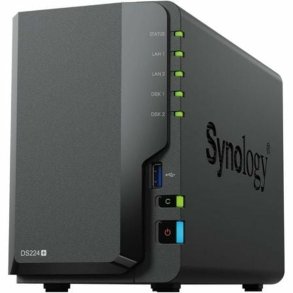 NAS-netvrkslagring Synology DS224+ Sort Intel Celeron J4125
