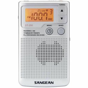 Radio Sangean DT250S Slvfarvet