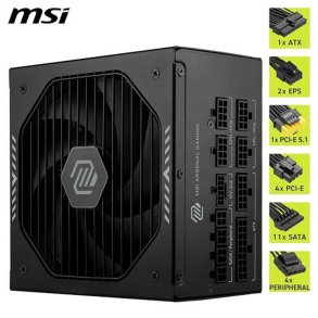 Str�mforsyning MSI 306-7ZP1B21-CE0 1000 W 80 Plus Gold ATX