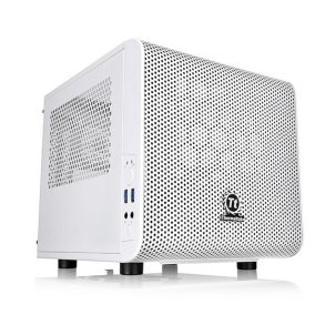 Mini ITX-mid-tower case THERMALTAKE Core V1 Snow Edition Hvid