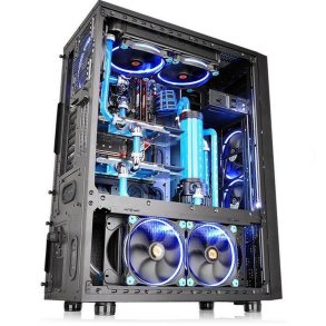 ATX Semi-t�rn kasse THERMALTAKE CA-1F8-00M1WN-02 Bl� Sort
