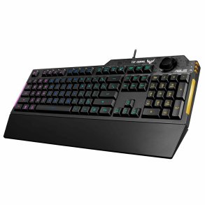 Gaming-tastatur Asus TUF Gaming K1 Spansk qwerty Sort