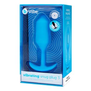 Anal plug B-Vibe Vibrating Snug 3 Bl (3,7 x 13,8 x 1 cm)
