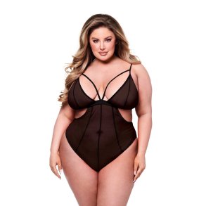 Body Baci Lingerie Crotchless Sort Queen size
