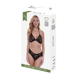 Undert�j S�t Baci Lingerie Bra & Panty Sort (M/L)