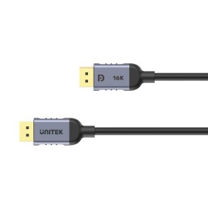 DisplayPort-kabel Unitek C1628GY01-1.5M Sort Gr 1,5 m