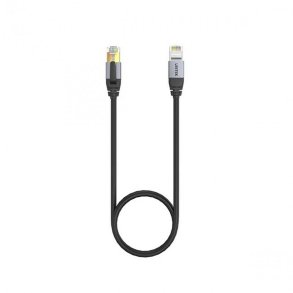 S/FTP kategori 8 stift netvrkskabel Unitek C18149AGY03-1M Sort 1 m