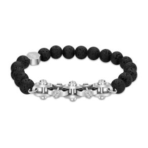 Armbnd til mnd Police PEAGB2211232 Rustfrit stl 19 cm