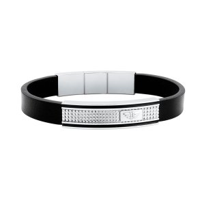 Armbnd til mnd Police PJ26194BLB.01 Lder 19 cm
