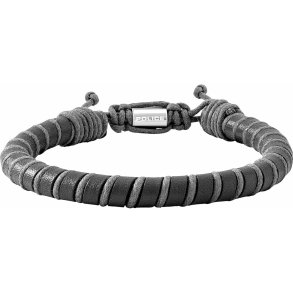 Armbnd til mnd Police PJ26486BLB.01 Lder 19 cm