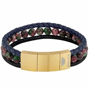 Armbnd til mnd Police PJ26552BLK.02 Rustfrit stl 45 cm 21,5 cm