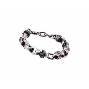 Armbnd til mnd Police PJ22257BSS-01 Rustfrit stl 18 cm