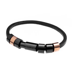 Armbnd til mnd Police PJ.22653BLR/03-19 Lder Rustfrit stl (Onesize)