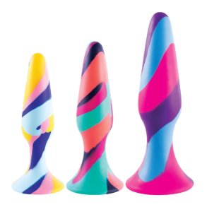 Anal plug NMC Multifarvet (12,7 cm)