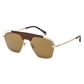 Solbriller til mnd Belstaff MAXFORD-DORADO-TAN-W Gylden  57 mm