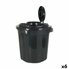 Skraldespand Dem Hop 50 L Sort 49,5 x 49,5 x 50 cm (6 enheder)