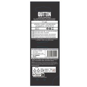 Kkkenkniv Quttin Laos Sort Slvfarvet 11 cm 20 x 2 x 2 cm MULTIFUNKTIONEL (36 Enheder)