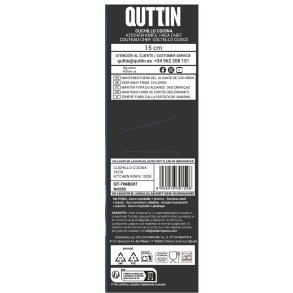 Kkkenkniv Quttin Laos Sort Slvfarvet 15 cm (36 Enheder)