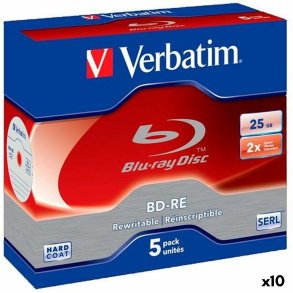 Blu-ray BD-RE Verbatim 25 GB 6x 5 Dele (10 enheder)