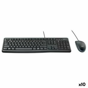 Tastatur og mus Logitech MK120 Sort Spansk qwerty (10 enheder)