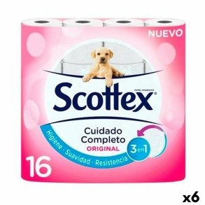 Toiletpapir Scottex Original Hvid 16 Dele (6 enheder)