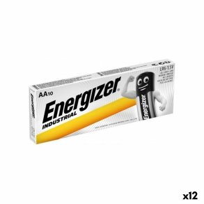 Alkalinebatterier Energizer 1,5 V AA LR6 (10 Dele) (12 enheder)
