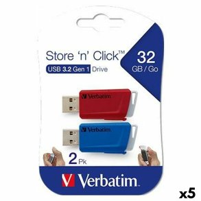USB-stik Verbatim Multifarvet 32 GB 2 Dele (5 enheder)