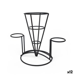 Kurv til pr�sentation af aperitiffer My Bar Sort � 5,3 cm 23 x 13 x 18,5 cm Jern (12 enheder)