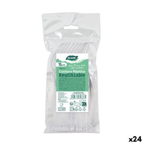 Genanvendeligt skest Algon Gennemsigtig 18 cm 15 Dele (24 enheder)