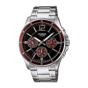 Herreur Casio MULTIFUNCTION CALENDAR - BLACK & BORDEAUX ( 43,5 mm)