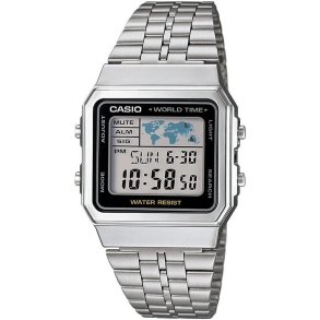 Unisex ur Casio VINTAGE Sort Slvfarvet ( 34 mm)