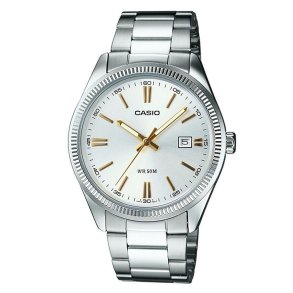 Dameur Casio LADY DATE - ARGENTEE, GOLD INDEXES ( 30 mm) ( 32 mm)