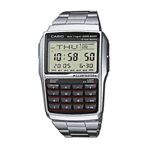 Herreur Casio DATABANK CALCULATOR STEEL Sort Slvfarvet