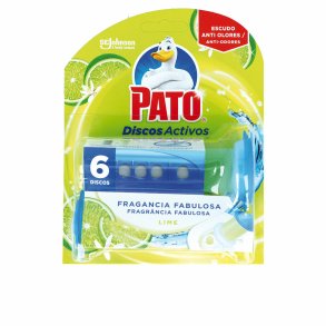 Toilet air freshener Pato Discos Activos Lime 6 enheder Desinficerende