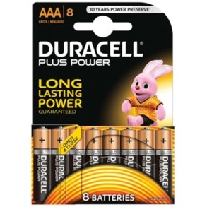 Alkalinebatterier DURACELL LR03 LR03 AAA 1.5V 1,5 V AAA (8 pcs)