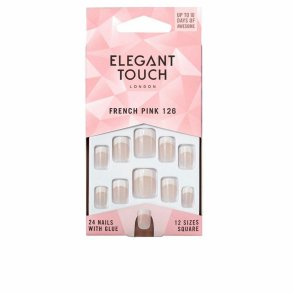 Falske negle Elegant Touch French S (24 uds)