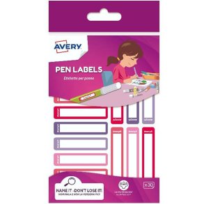 Selvklbende etiketter Avery RESMI30F-UK Hvid Rd 10 x 50 mm (30 enheder)