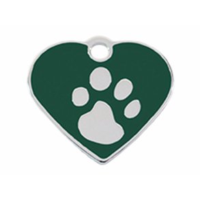Identifikationsplade Imarc Heart Grn Slvfarvet