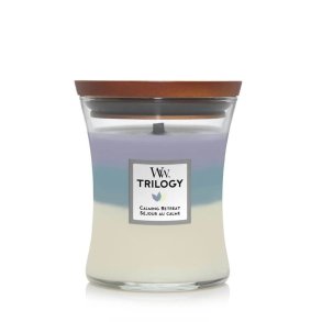 Duftlys Woodwick Trilogy Medium Calming Retreat