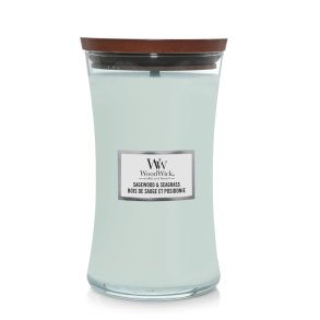 Duftlys Woodwick Sagewood & Seagrass 610 g