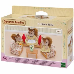 Tilbehr til dukkehus Sylvanian Families Sofa + 2 Armchairs + Table