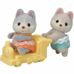 Action Figurer Sylvanian Families Los gemelos Husky