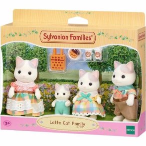 Tilbehr til dukkehus Sylvanian Families 5738 Latte Cat Family