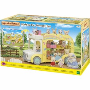 Tilbehr til dukkehus Sylvanian Families 5744 Rainbow Fun Nursery Bus