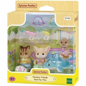 Tilbehr til dukkehus Sylvanian Families 5749 Nursery Friends Pool Fun trio