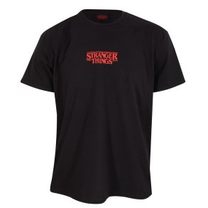Kortrmet T-shirt Stranger Things Demogorgon Upside Down Sort Unisex
